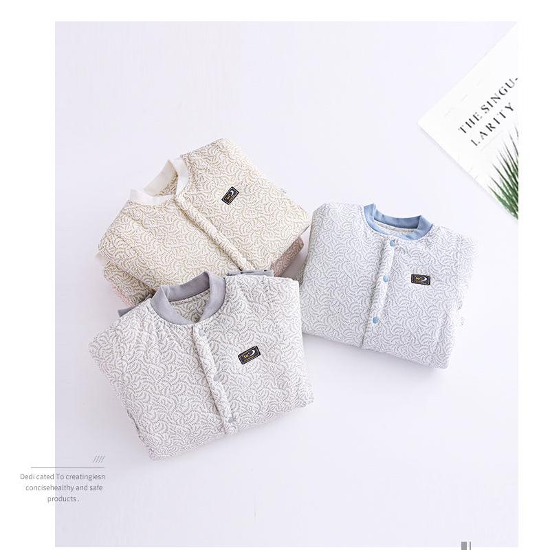 Baby Jumpsuit Autumn and Winter Newborn Clothes Male and Female Baby Clip Cotton Pure Cotton Thickened Autumn and Winter Baby Clothes