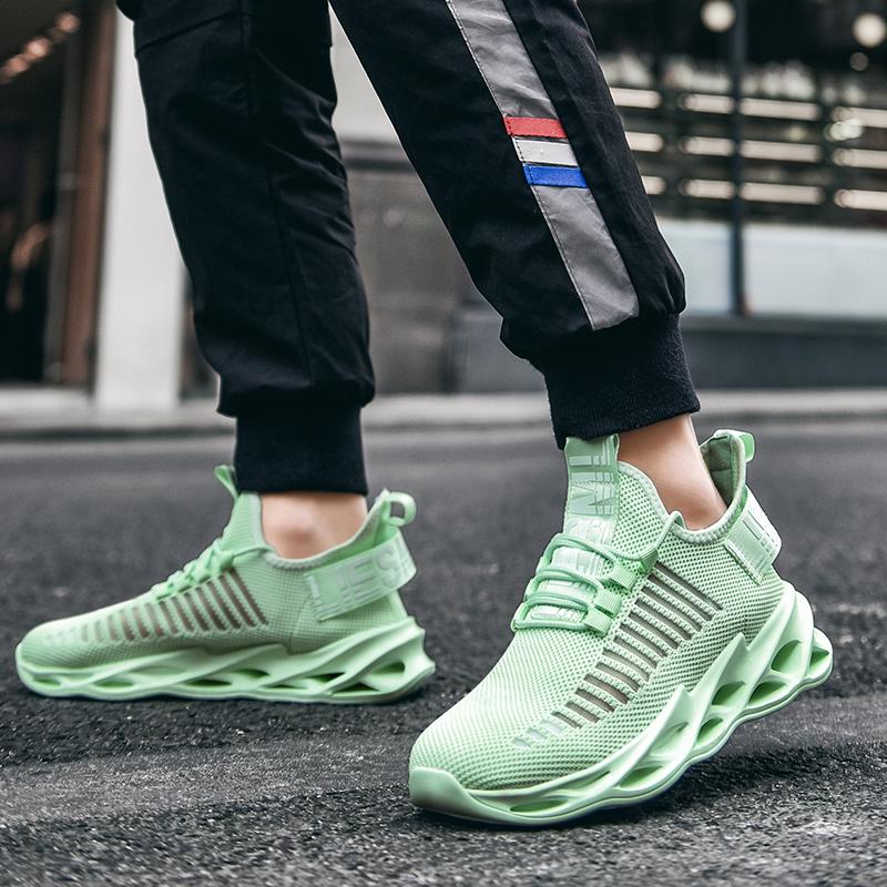 New Large Size Blade Men's Shoes Flying Woven White Shoes Casual Sports Shoes 38-46