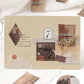 45PCS Stamping Sticker Pack Zhiyi Letter Salt Series Art Handbook Decoration Collage Material Stamp Sticker Small Fresh