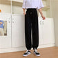 Grey Sports Casual Trousers Women's Loose Summer Thin Section Wide-legged High-waist Drape Is Thin and Versatile Straight-leg Pants