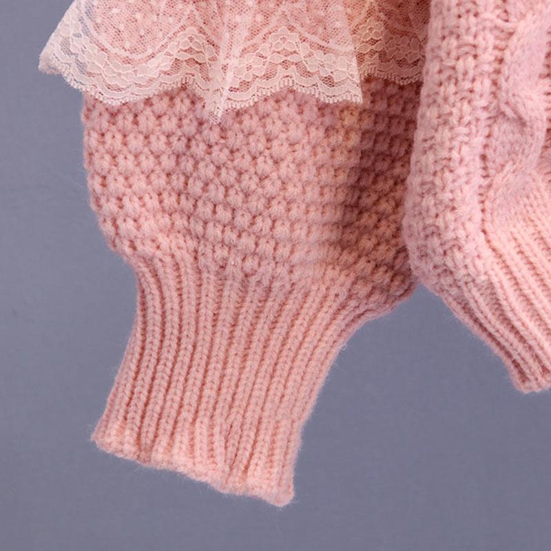 Thick Sweater Women Knitted Ribbed Pullover Long Sleeve Casual O Neck Jumpers Clothing Autumn Winter