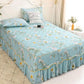 3pcs/set Cotton Thickened Korean Bed Skirt Does Not Fade Washable Bed Sheets Large Simmons Protective Cover