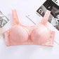 Adjustable Gathered Sexy Lace Bra Seamless No Steel Ring Underwear Ladies Anti-sagging Side Thin Mold Cup Breathable Bra