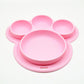 WTEMPO Baby Safe Silicone Dining Plate Bpa Free Solid Children Dishes Suction Baby Training Tablewar