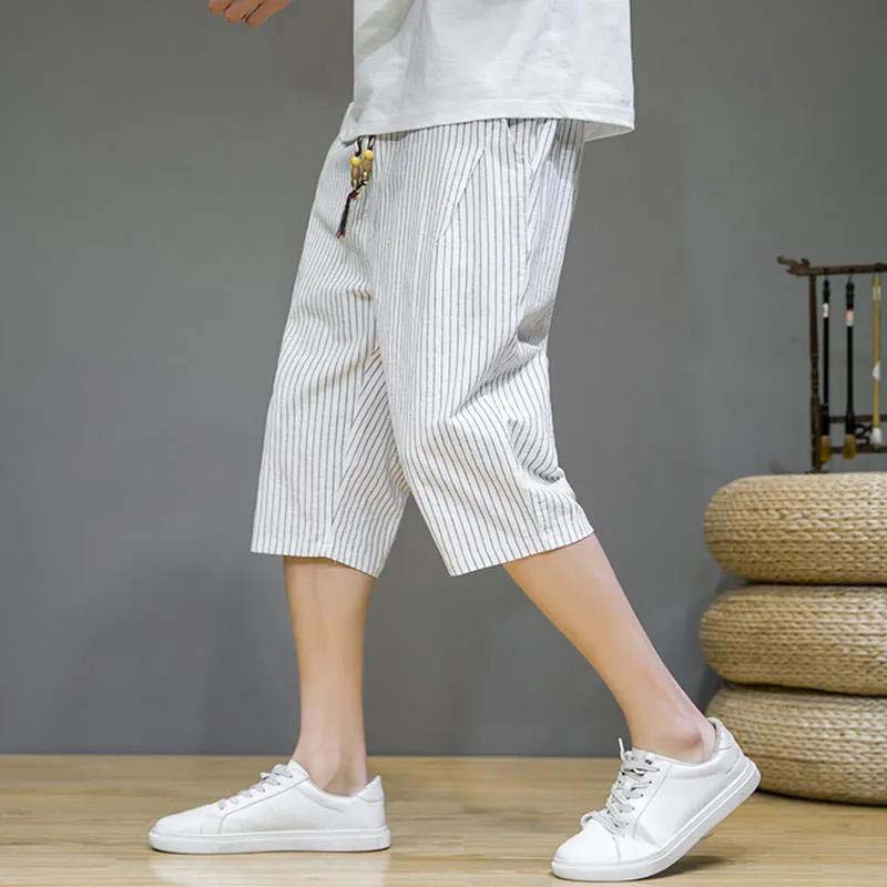 Men's Shorts Summer Thin 7-point Pants Outer Beach Pants Casual Cropped Pants