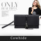 Cowhide Tassel Zipper Women's Clutch Bag Shoulder Bag Ladies Smooth Leather Wedding Evening Banquet Clutch Purse Elegance Luxury