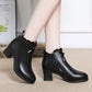 Women's Autumn and Winter Warm and Comfortable Cotton Boots Short Tube Plus Suede Leather Shoes