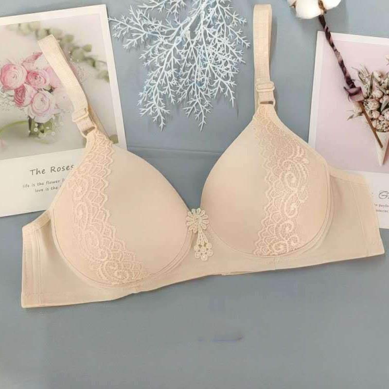 Women's Thin Bras Large Size No Steel Ring Breathable Lightweight Sweat-absorbing Sexy Bra