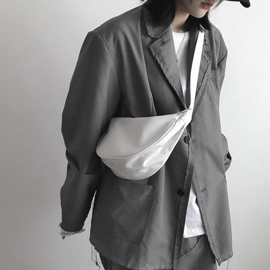 Nylon Messenger Bag Female Dumpling Bag Lightweight Small Shoulder Bag Underarm Bag Female Wild One-shoulder Canvas Bag Student