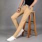 Spring and Autumn Cotton Solid Color Pants for Men Loose Straight Sweatpants All-match Men's Business Sports Casual Trousers