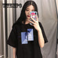 WTEMPO Harajuku  Tshirt Sexy  Print Short Sleeve Tops Tees Summer Fashion Casual  Lady T-Shirt
