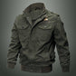 Men's Autumn and Winter Jackets Cotton Casual Jackets Men's Plus Size Loose Bomber Jackets