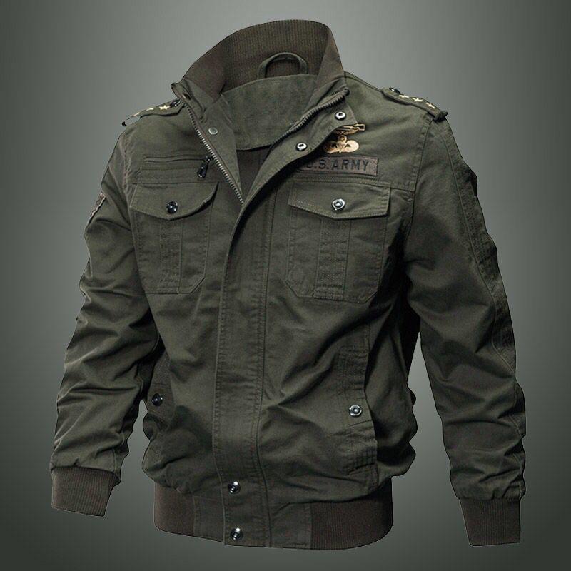 Men's Autumn and Winter Jackets Cotton Casual Jackets Men's Plus Size Loose Bomber Jackets