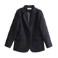 Women's Suit Jacket Black Casual High-end Suit Jacket Slimming Simple Jacket Solid Color Blazer Business Suit for Women