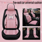 Four Seasons Universal Cushion Cartoon Car Cushion Mesh Linen Car Seat Cover Full Cover