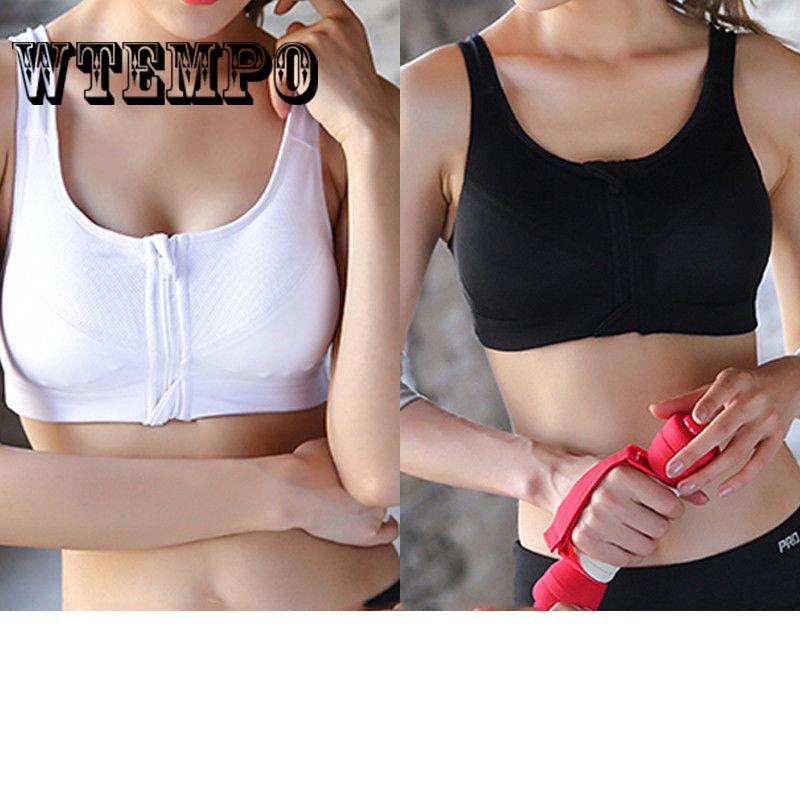 Women Shockproof Seamless Sports Bra Padded Push Up Tank Tops Athletic Gym Running Yoga Vest
