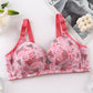 Large Size Thin No Steel Ring Lace Bra Gathers Comfortable Middle-aged and Elderly Women's Underwear