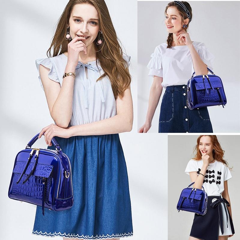 Women Leather Handbags Bag Women Crocodile Tote Female Crossbody Shoulder Bags Brand Women's