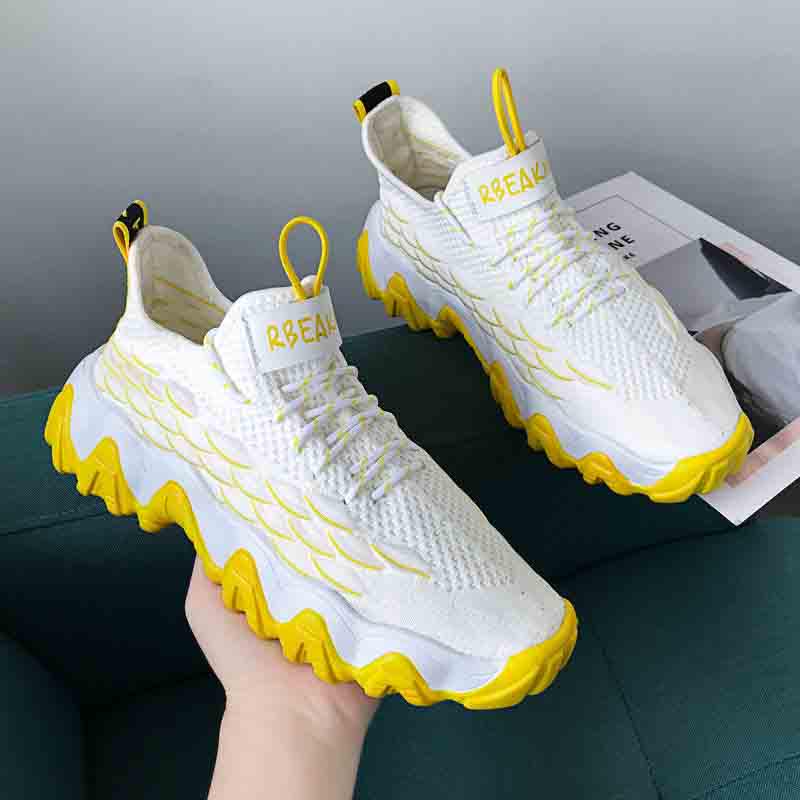Plus Size 39-44 Fashion Summer Men Sneakers Low-top Mesh Running Basketball Shoes Outdoor Non-slip Shockproof Shoes