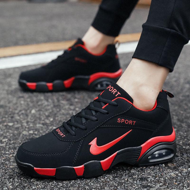 Men Sneakers Casual Air Cushion Running Shoes Mesh Breathable Deodorant Lightweight Non-slip Shoes