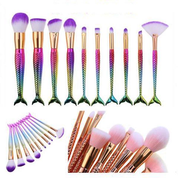 10 Makeup Brush Eye Shadow Brush Eyebrow Brush Full Set of Beauty Tools