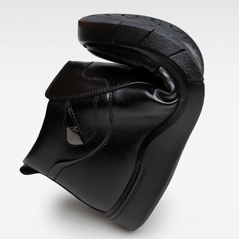 Genuine Leather Cowhide Cotton Shoes Men's Winter Men's Shoes Plus Velvet Thick Wool Warm Cotton Shoes