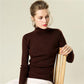 Warm Sweater High Collar Thick Sweater Female Autumn and Winter Sweater Long Sleeves