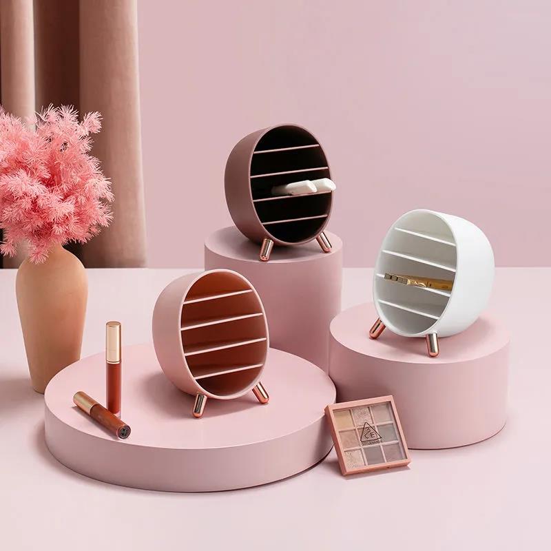 Desktop Cosmetic Storage Box Net Red Lip Glaze Box Multi-cell Eye Shadow Storage Rack Makeup Lipstick Finishing Box