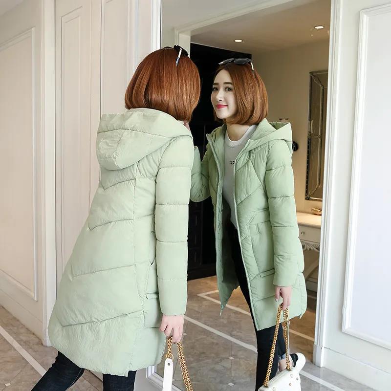 Winter Down Jacket Korean Fashion Mid-length Padded Jacket Thickened Loose Plus Size Down Jacket for Women
