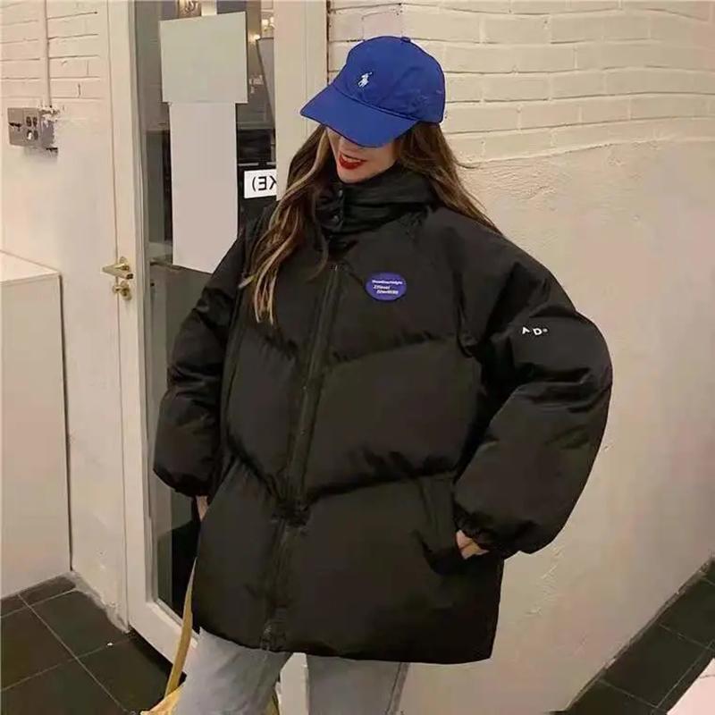 Down Padded Jacket Women's Padded Jacket Winter Student Loose Padded Jacket Bread Coat Thickened Windproof Jacket Warm Coat