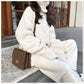 Korean Version of The Thick Solid Color Twist Turtleneck Sweater for Girls In Winter Warm and Sweet Sweater