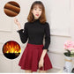 Plus Velvet Thick Warm Sweater Women Fashion Self-cultivation Half-high Neck Pullover Short Base Sweater Elegant Temperament Female Top