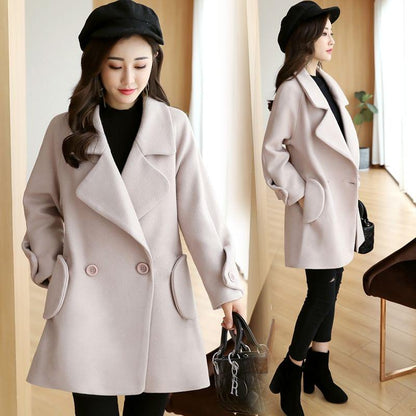 Long Sleeve Winter Wool Coat Women's Jacket Casaco Feminino Ladies Autumn Slim Short Woolen Coats