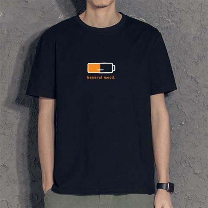 Summer Men's Short-sleeved T-shirt Casual Printing Student Youth Shirt