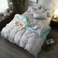Black And White Stripes Bedding Sets Geometry Soft Bed Sheet Pillowcase &Duvet Cover Se