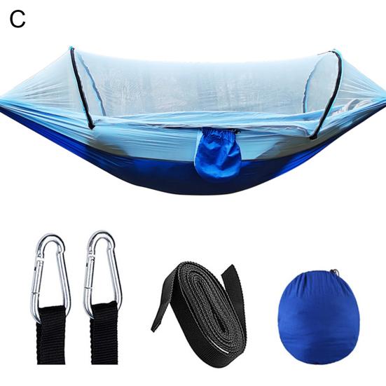 Fully Automatic Speed-opening Mosquito Net Hammock Outdoor Sleeping Swing Camping Anti-rollover Mesh Hammock