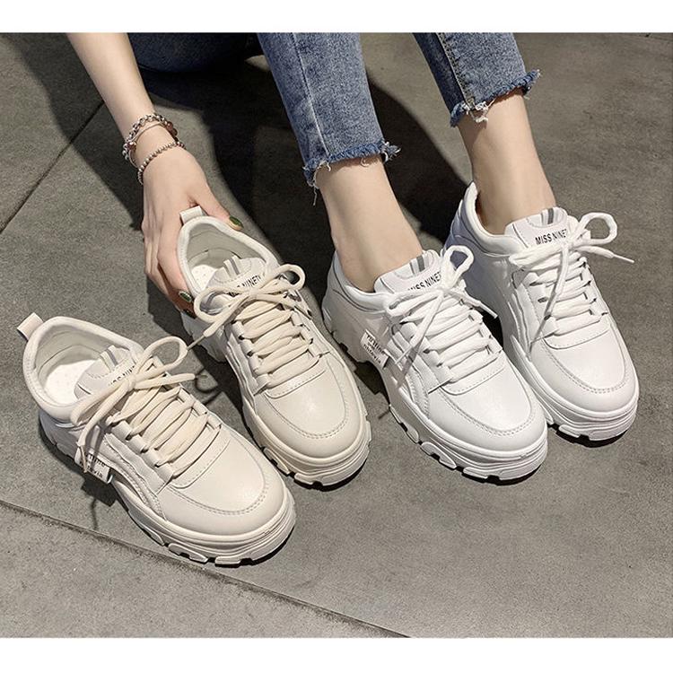 Platform Sneakers Women Spring Shoes Woman White Sneakers Girl Students Casual Shoes Dad Shoes