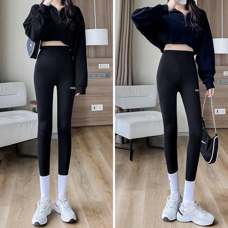 Plus Velvet/thin Shark Pants Women's Outer Wear Leggings Barbie Pants Black Tight Elastic Yoga Pants Fitness Jogging Pants Trousers