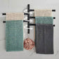 30cm Towel Rack Rotating 3 Bar Bathroom Shelf Rack Towel Bar Bathroom Artifact Hanging Towel Rack Hook