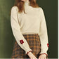 Turtleneck Sweet Jacquard Sweater Women's Autumn and Winter Base Long-sleeved Sweater