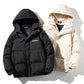Winter Cotton Clothing Men's Hooded Solid Color Jacket Ins Wind Korean Version of The Trend Loose Casual Cotton Clothing Bread Suit Coat