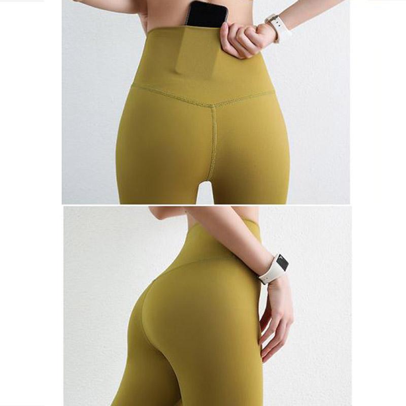 Women's Yoga Pants Seamless Outer Wear Yoga Wear Breathable Sports Fitness Pants High Waist Hip Leggings