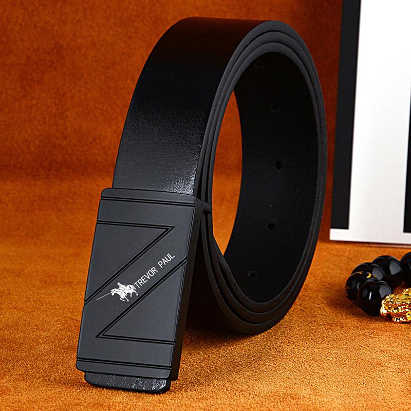 Belt Male Leather Strap Belts Men Automatic Buckle black Belts Cummerbunds cinturon hombre