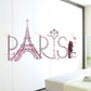 Pink Romantic Paris Tower Couple Bedroom Living Room TV Decorative Wall Sticker PVC Removable