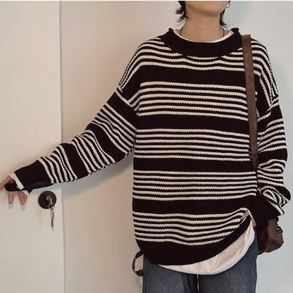 Autumn and Winter Half Turtleneck Female Students Loose Wild Was Thin Pullover Sweater Coat