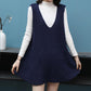 Autumn and Winter Long Vest Vest Skirt Large Size Loose Sleeveless Bottoming Shirt Fashion Casual Sweater Dress