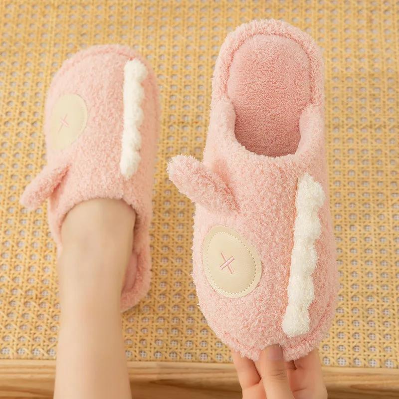 Designed Cotton Slippers Warm In Autumn and Winter Flat Shoes Non-slip Slippers Indoor Leisure and Entertainment
