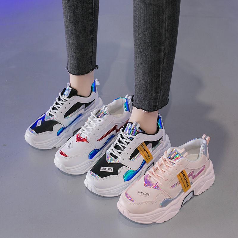 Daddy shoes net shoes female ins sports shoes female students small white shoes female running shoes