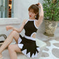 Swimsuit Women's One-Piece Skirt Covering Belly Thin and Small Breasts Gathering Korean One-piece Skirt Ladies Swimsuit Sexy and Sweet
