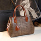 Crocodile Grain Leather Texture Women's Bag Autumn and Winter Fashion Shoulder Handbag Middle-aged Mother Elegant Shopping Bag